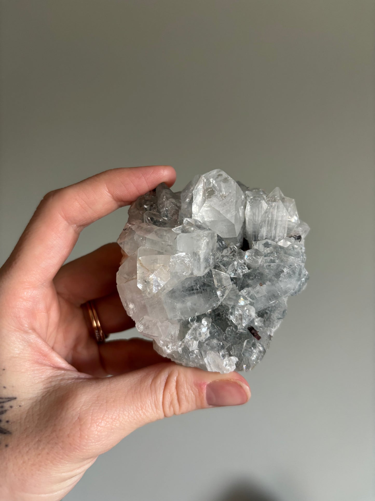 Apophyllite cluster