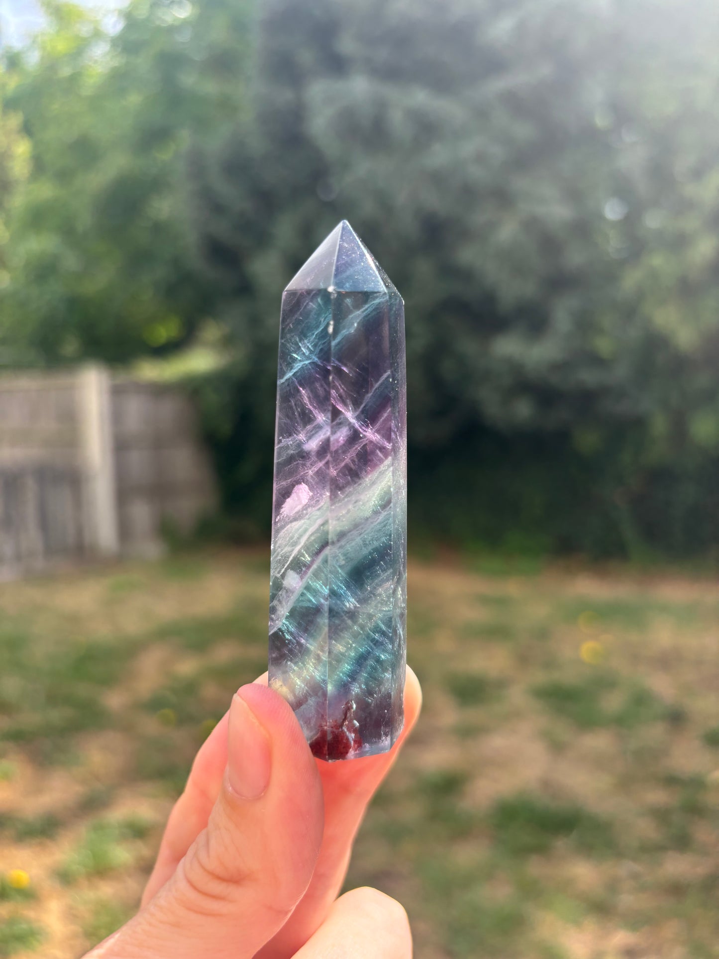 Rainbow Fluorite tower