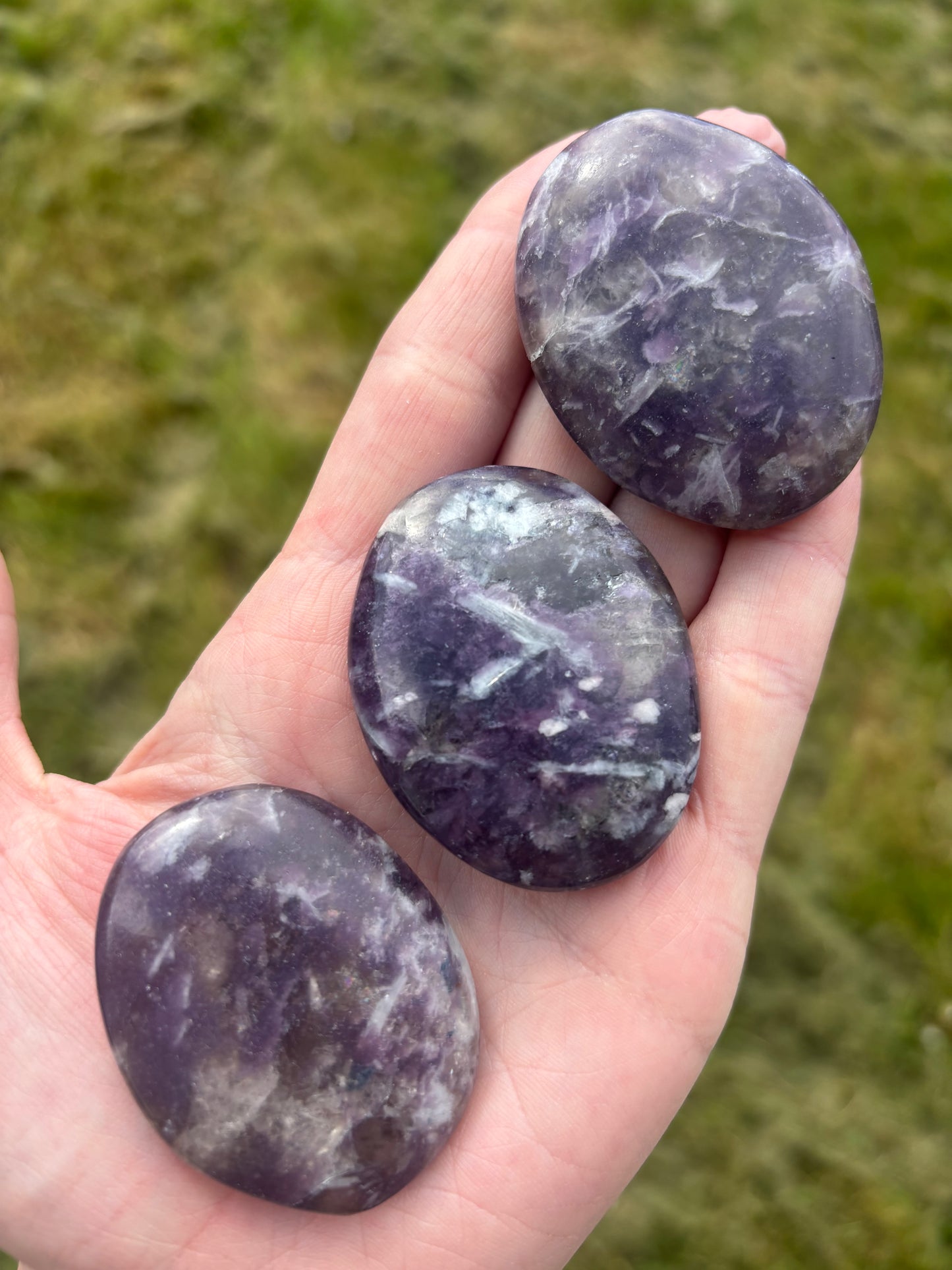 Lepidolite palms