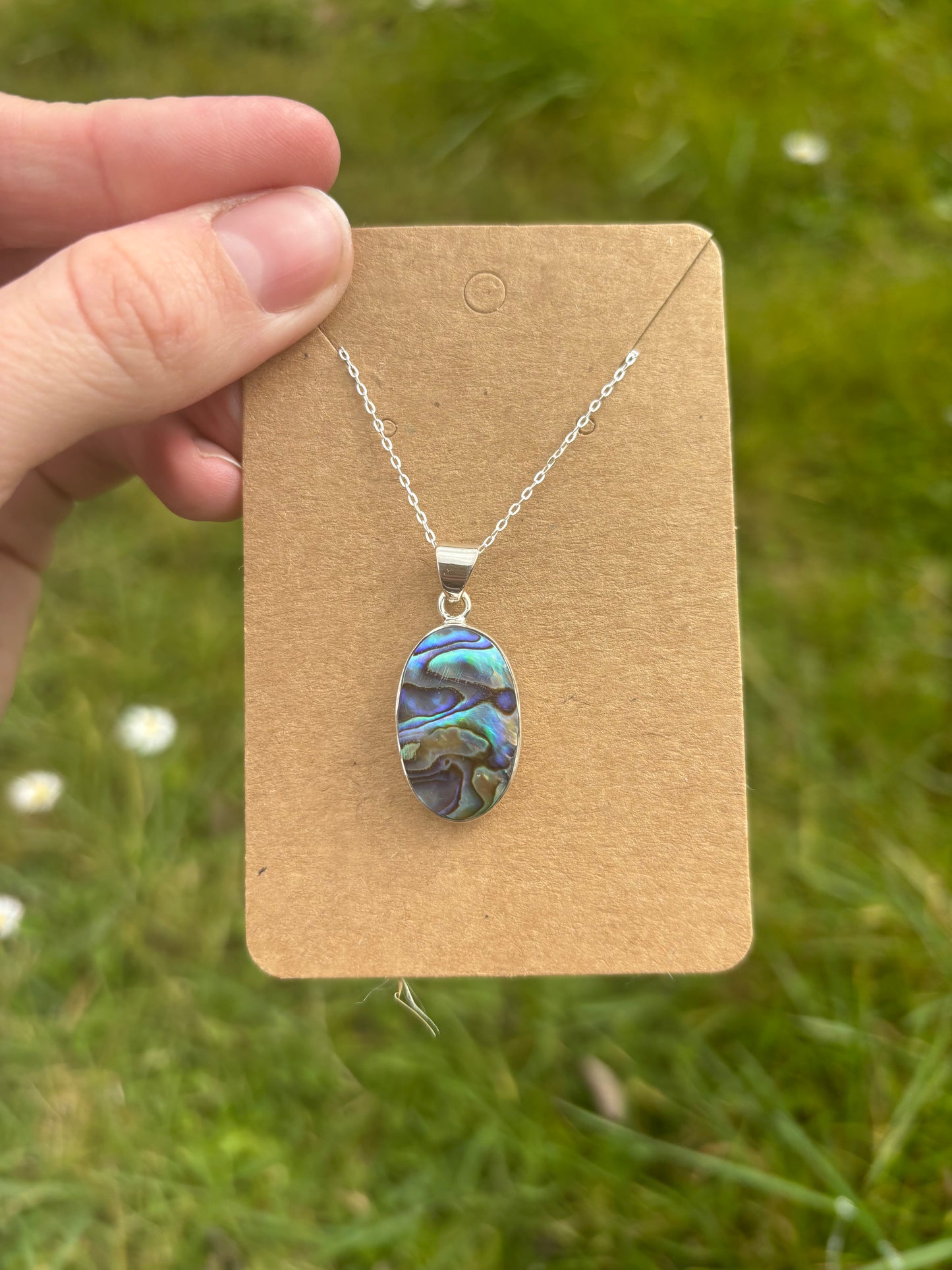 Abalone shell necklace