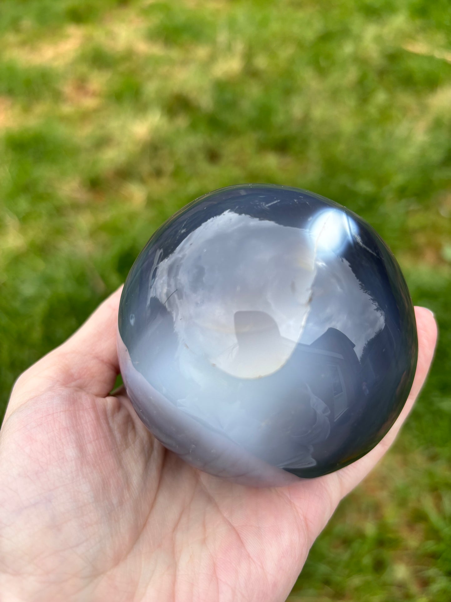 Orca Agate sphere