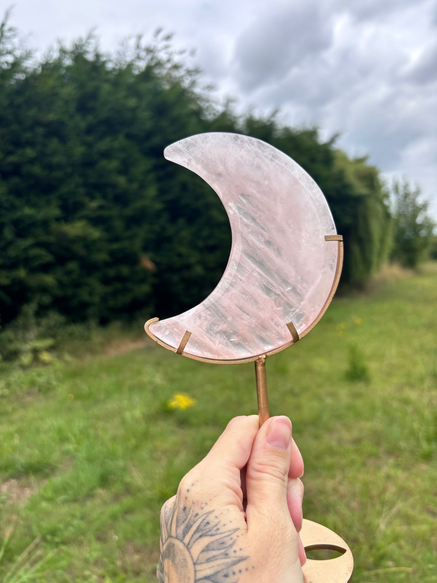 Rose Quartz Medium moon