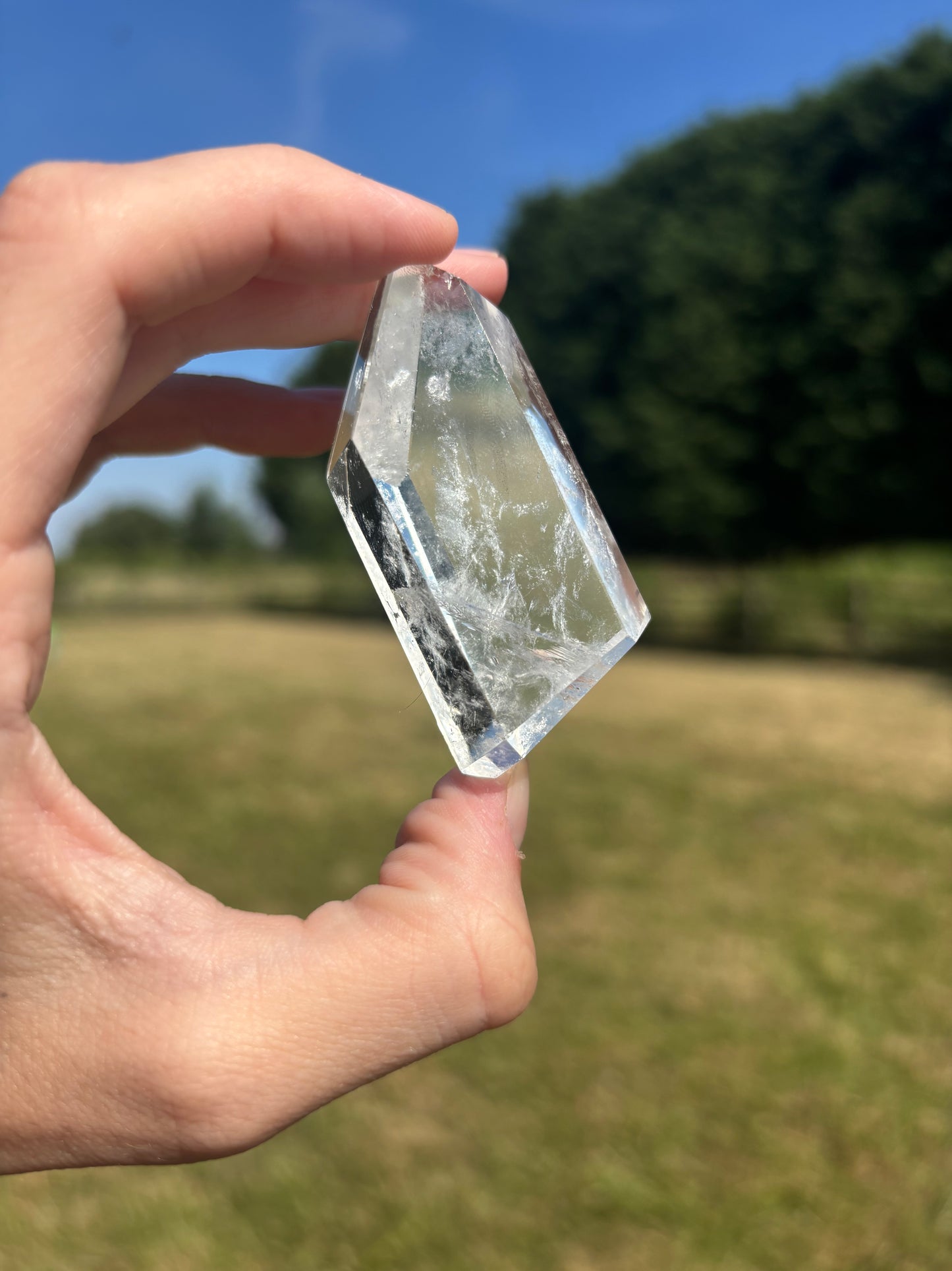 clear quartz freeform