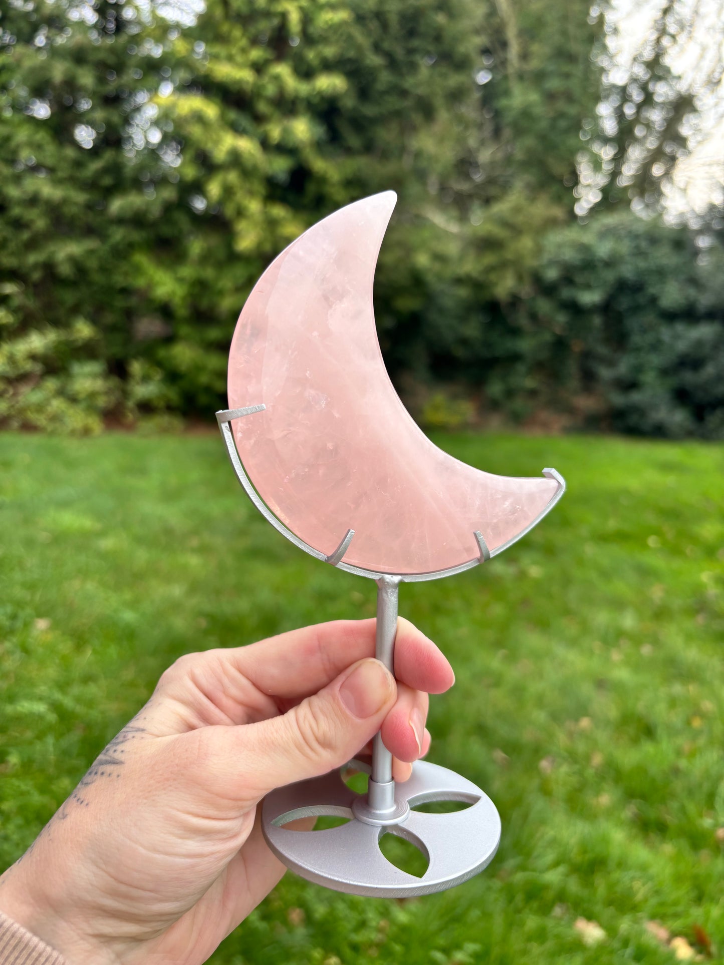 Rose Quartz small moon