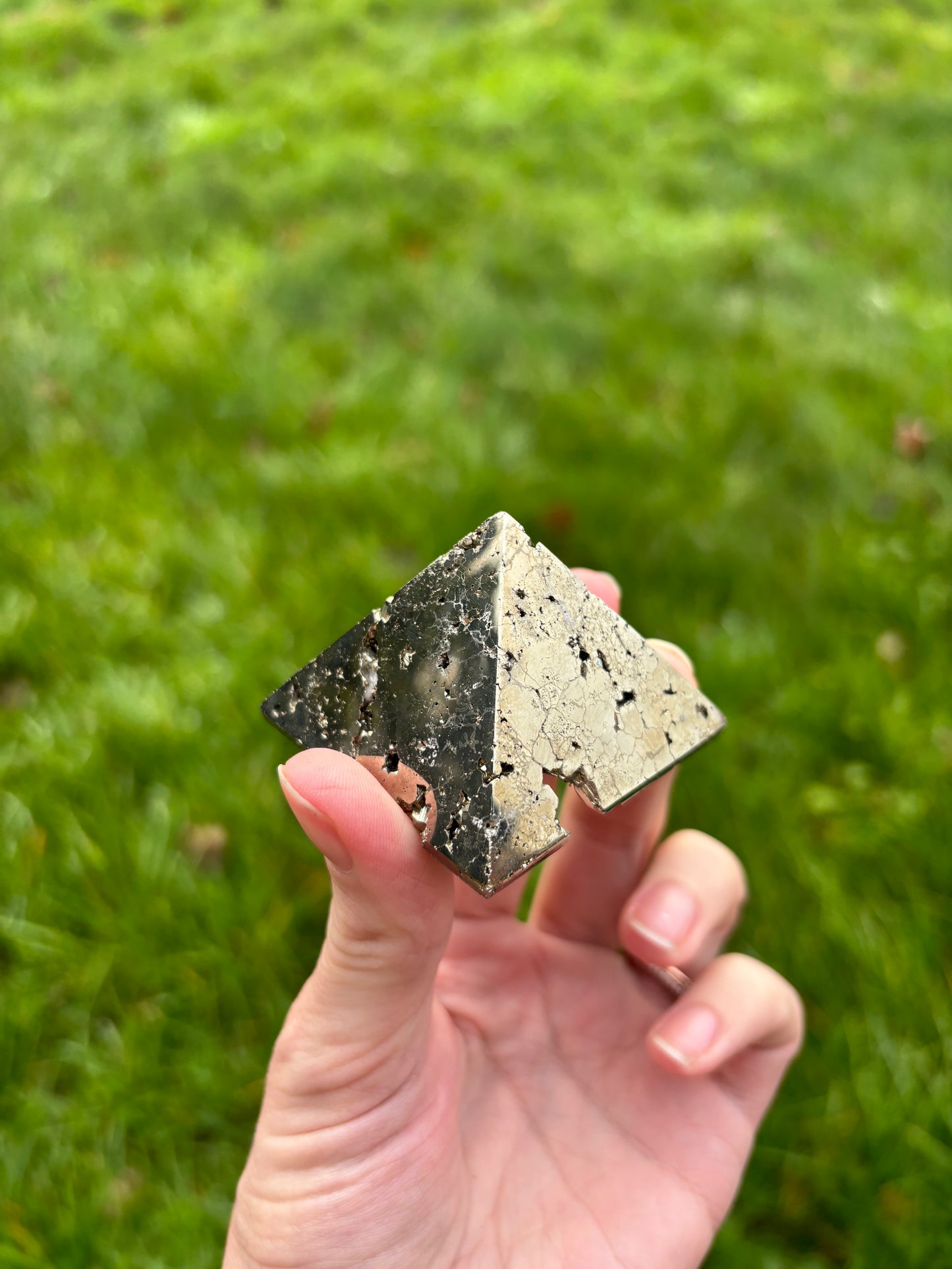 Pyrite pyramid