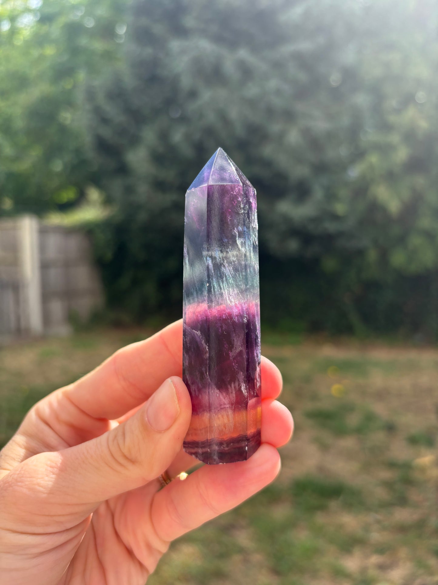 Rainbow Fluorite tower