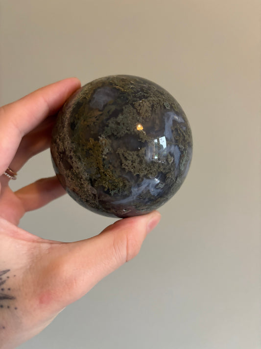 Moss Agate sphere