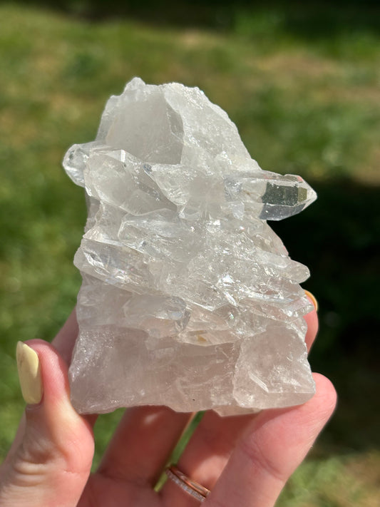 clear quartz cluster
