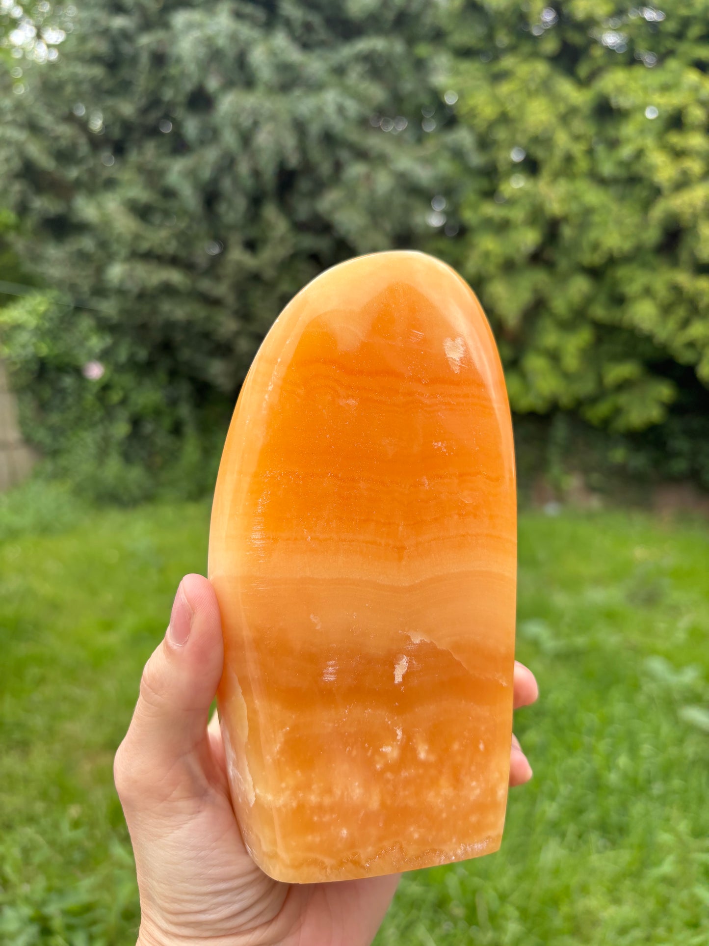 Orange calcite Freeform