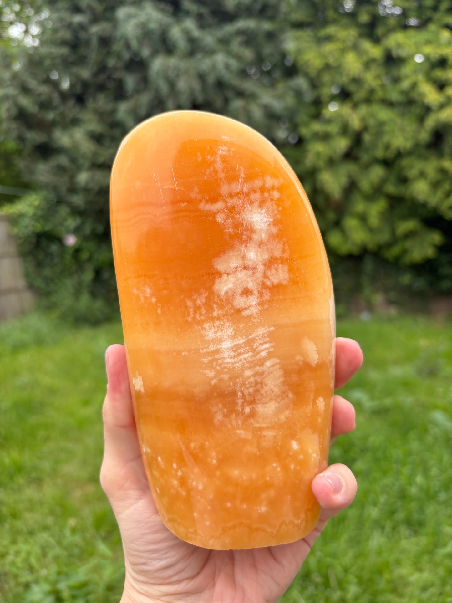 Orange calcite Freeform