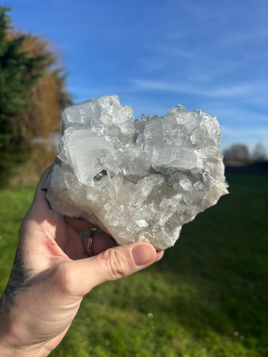 Apophyllite cluster
