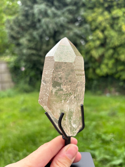 Lemurian Quartz on stand