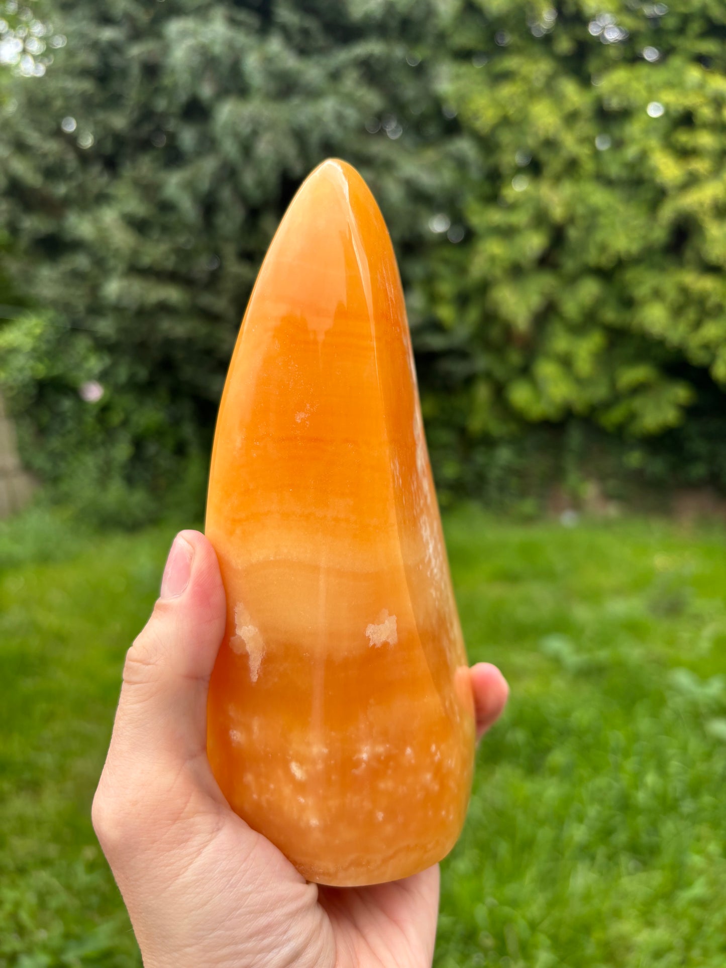 Orange calcite Freeform