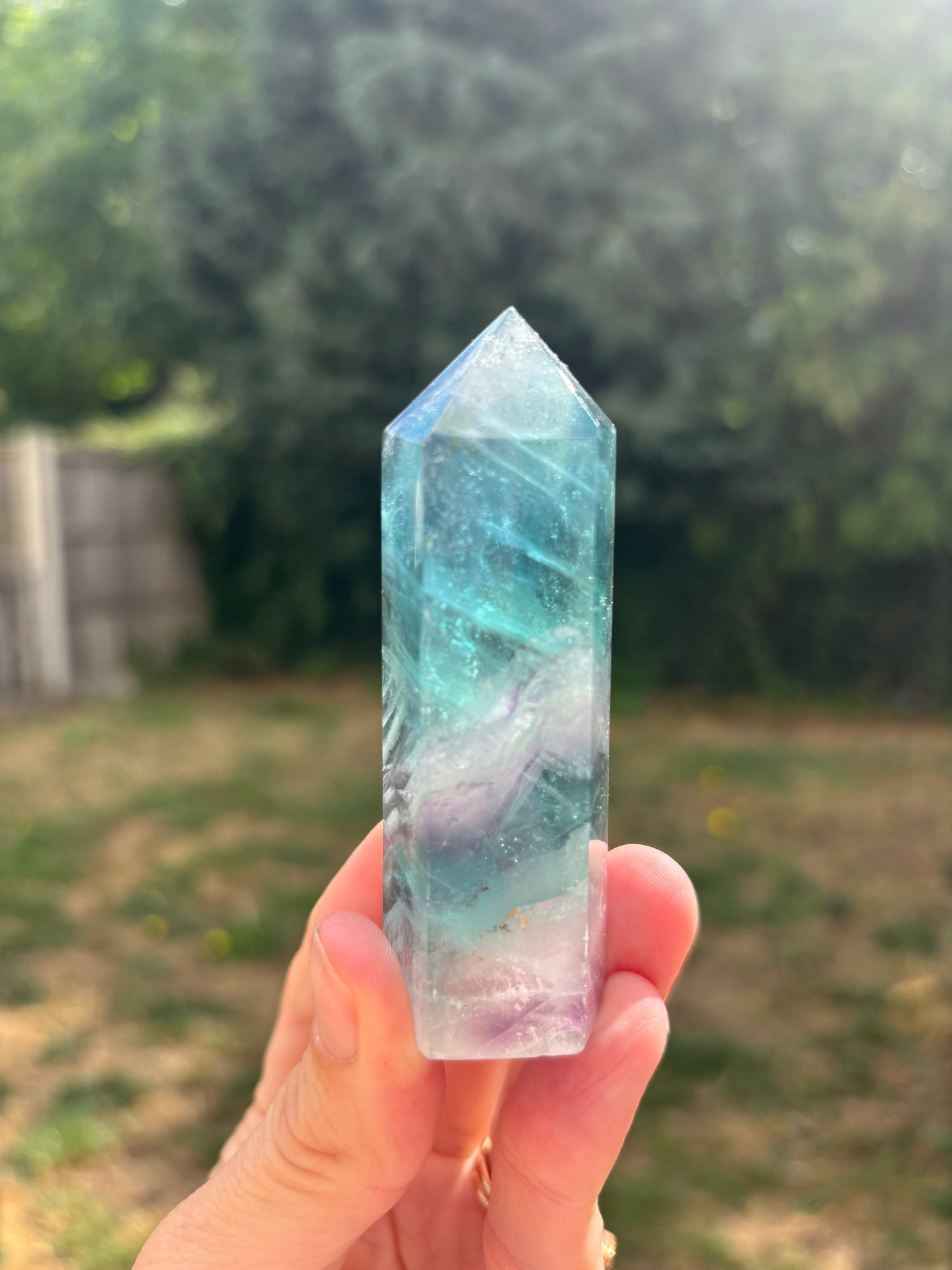 Rainbow Fluorite tower