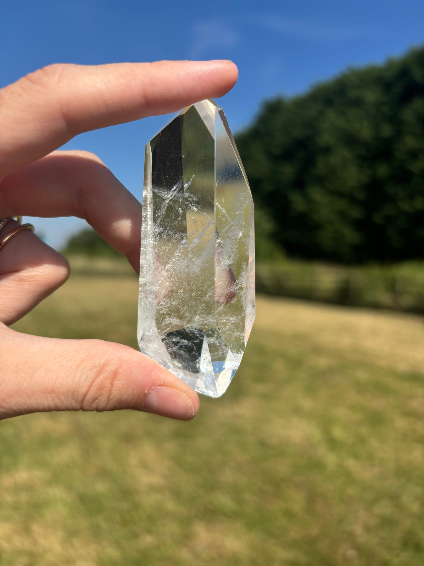 clear quartz freeform