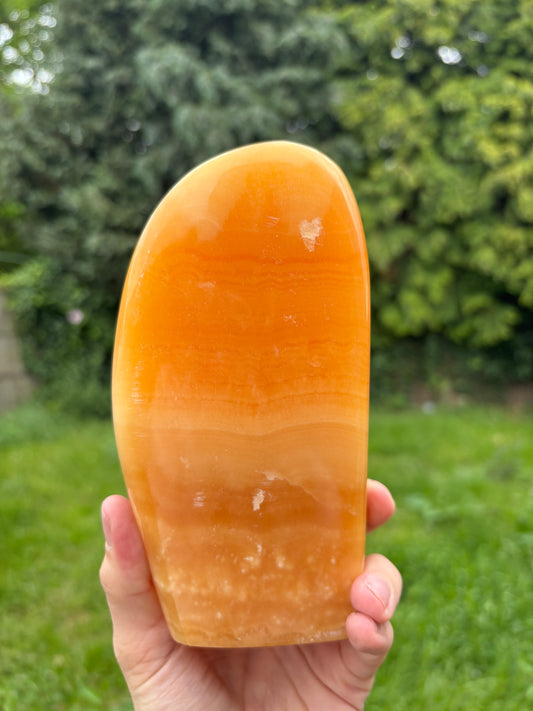 Orange calcite Freeform
