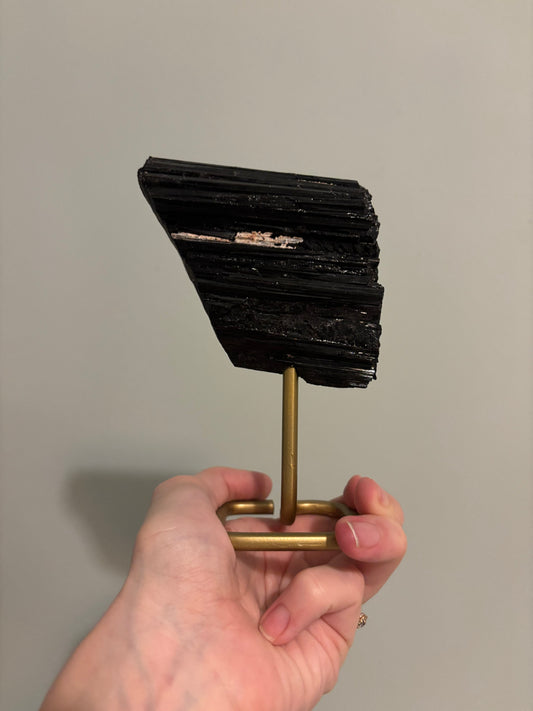 Black Tourmaline on stand