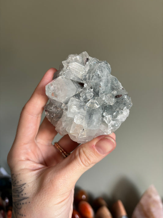 Apophyllite cluster