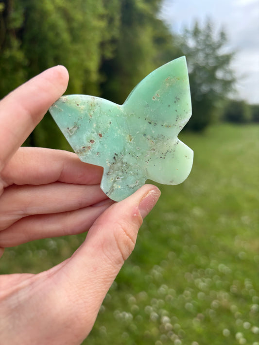 Chrysoprase 3D butterfly