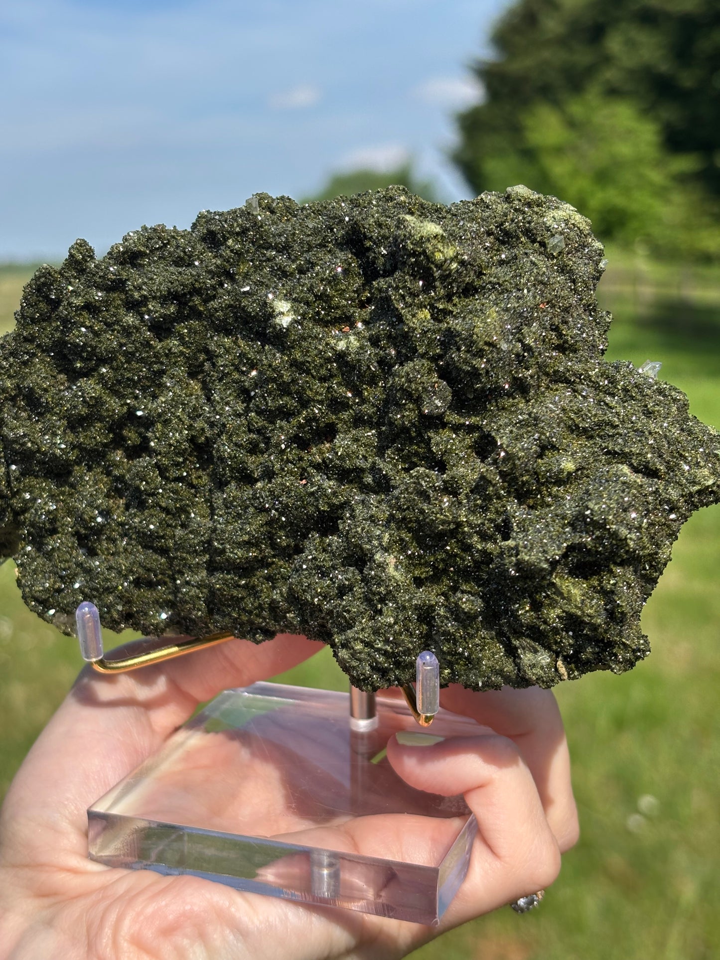 Large Forest epidote quartz