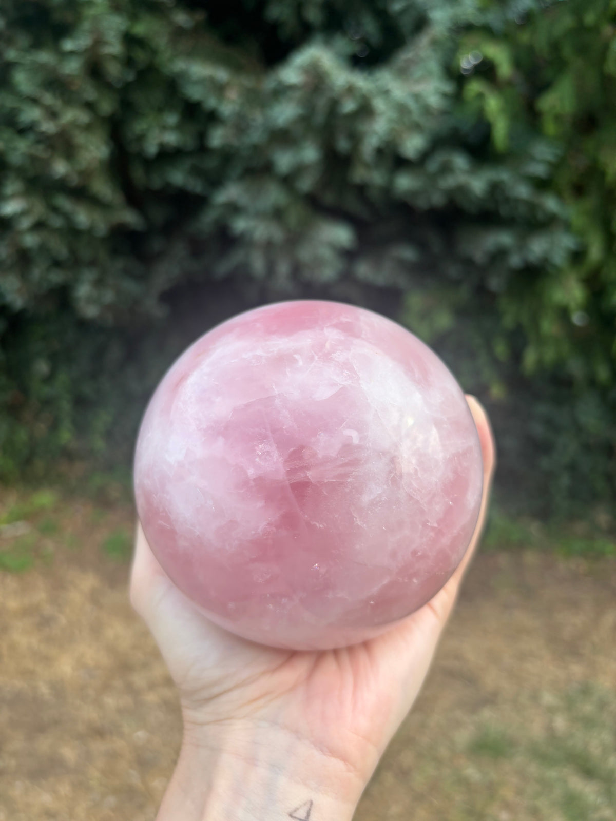 Large Rose quartz sphere
