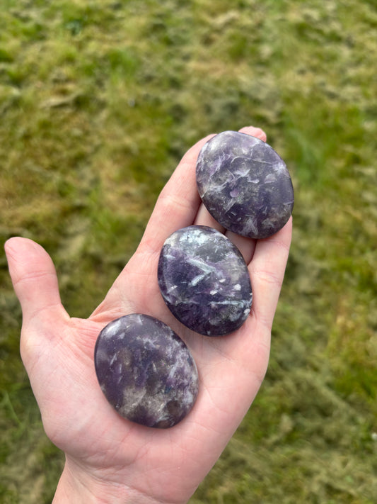 Lepidolite palms