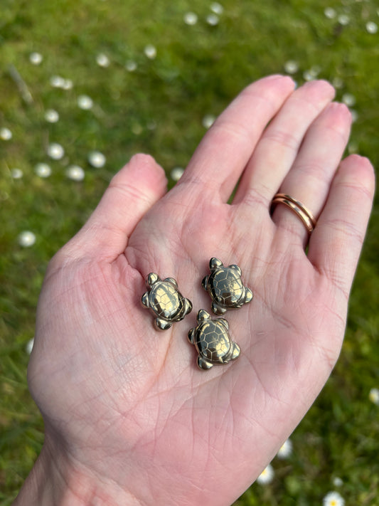 Pyrite mini turtle