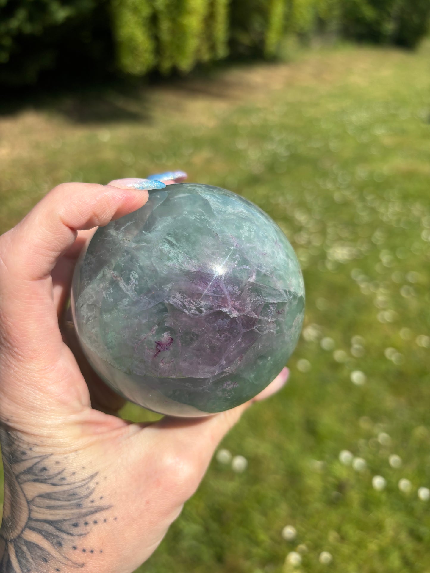 Fluorite sphere