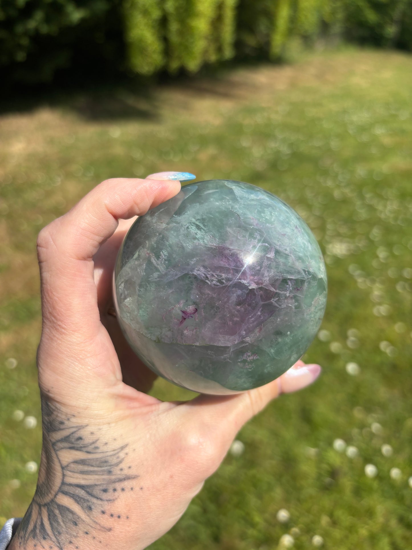 Fluorite sphere
