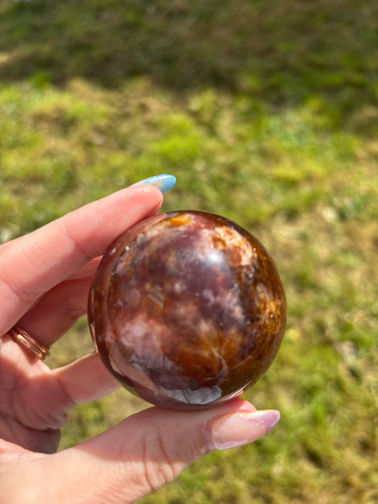 fire quartz sphere