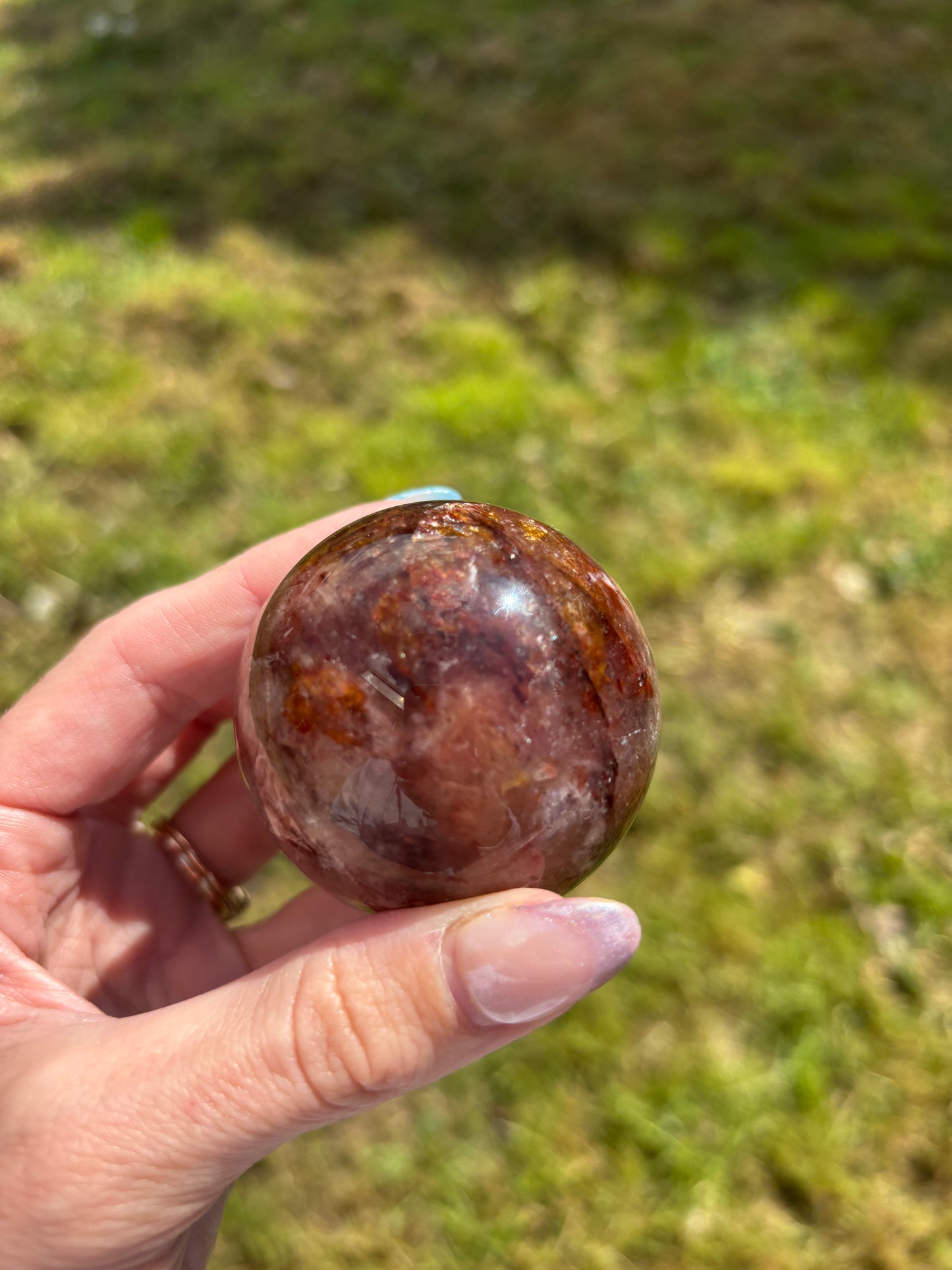 fire quartz sphere
