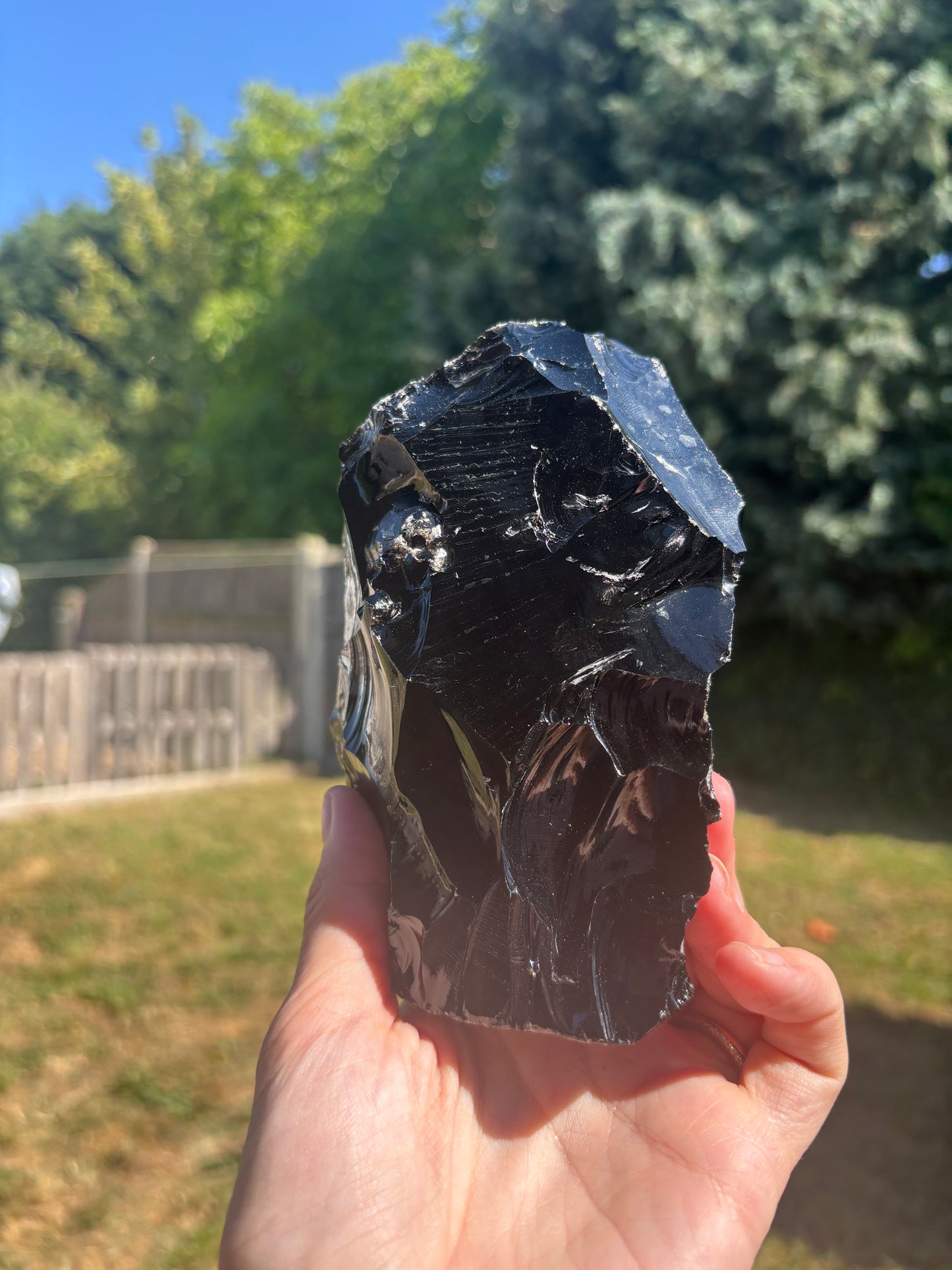 Black obsidian tower
