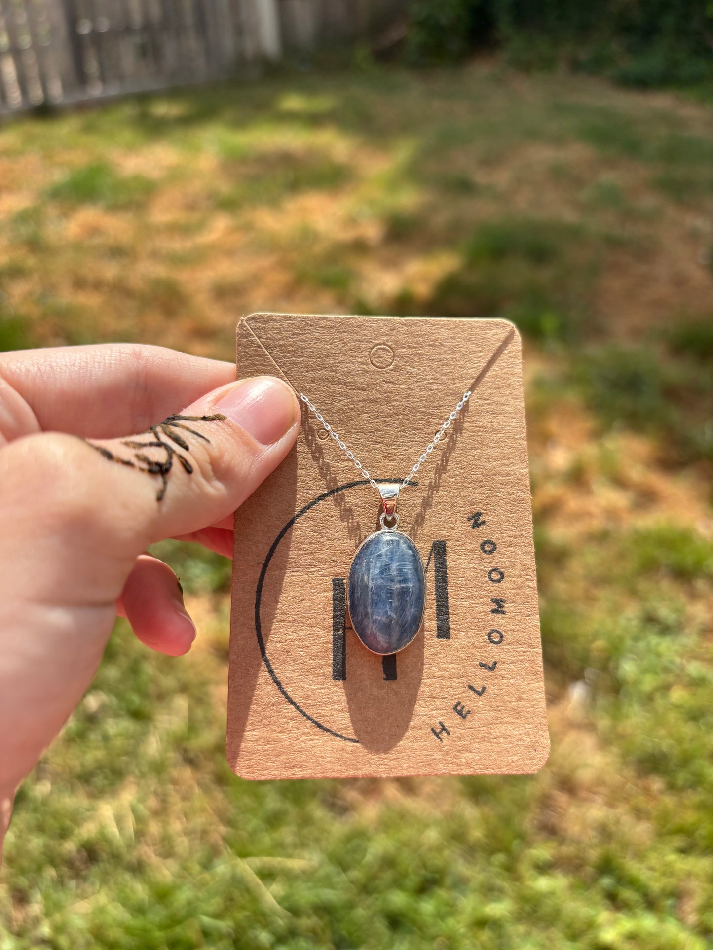 Blue kyanite Pendant