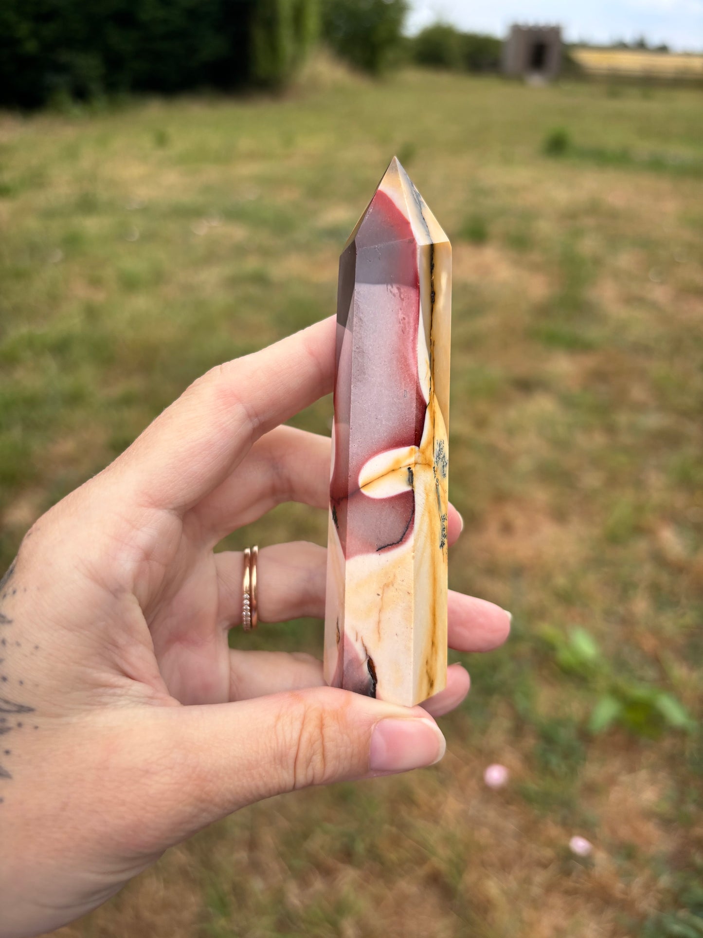 Mookaite Jasper tower