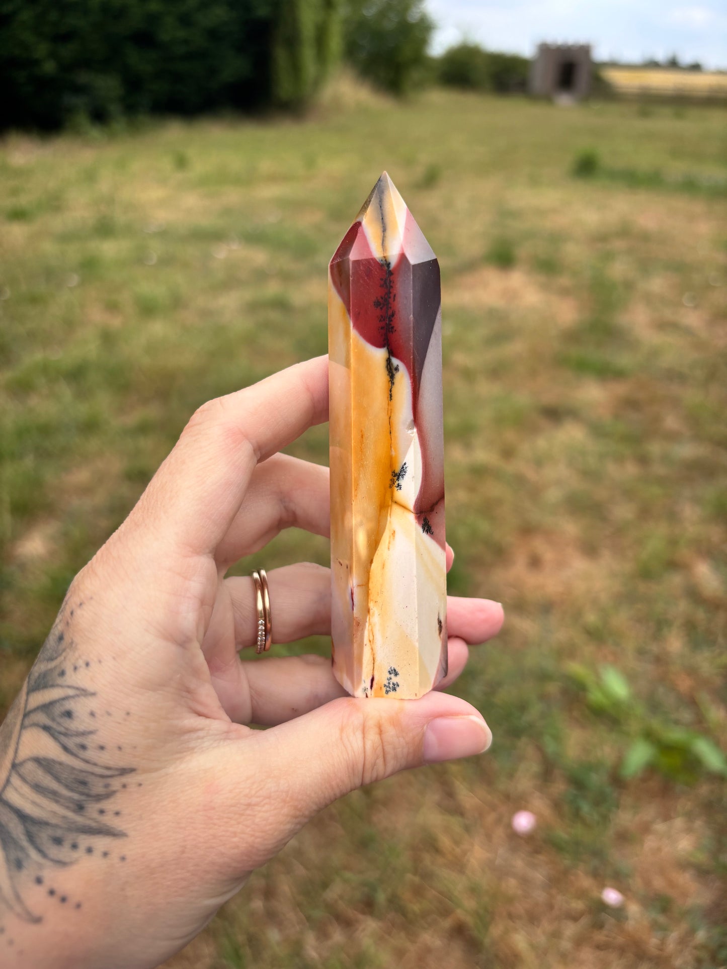 Mookaite Jasper tower