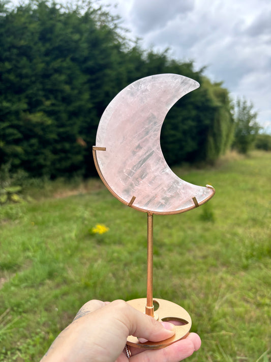 Rose Quartz Medium moon