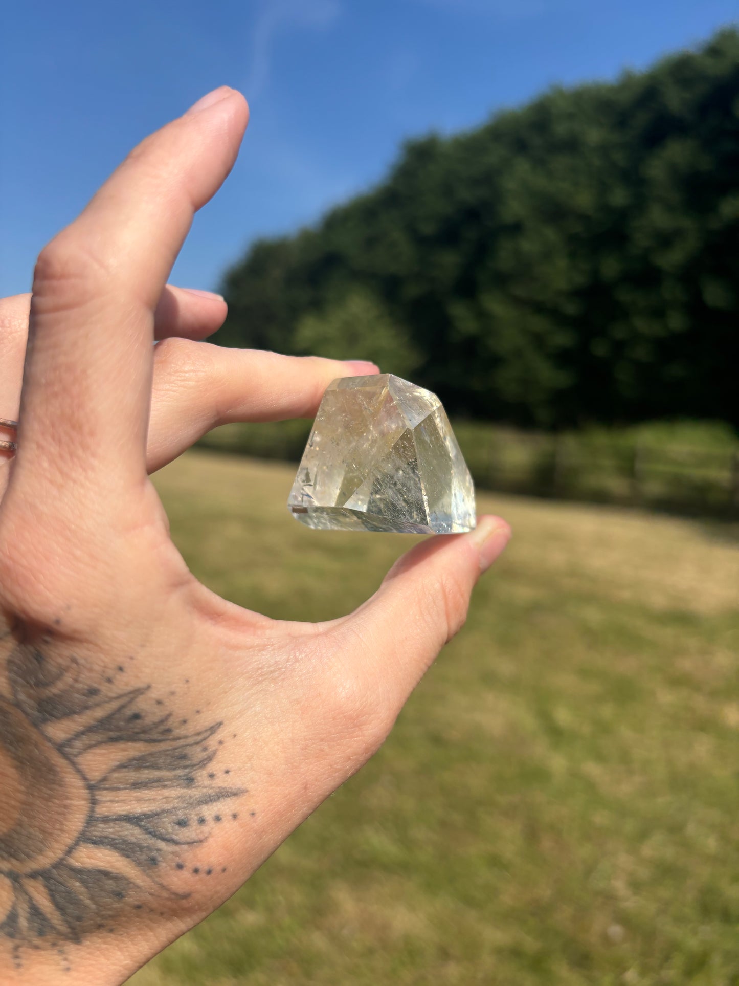 clear quartz freeform