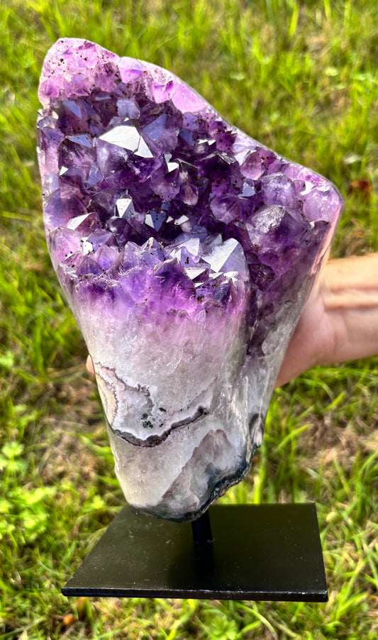 Amethyst on stand