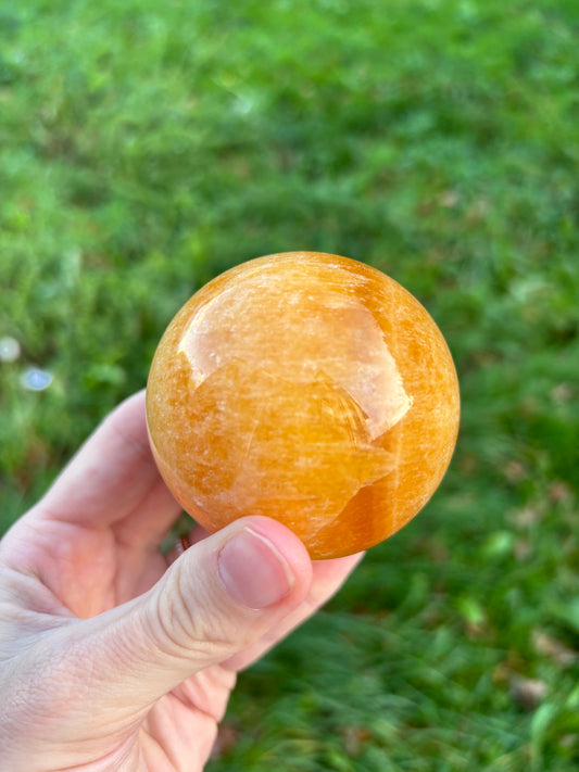 Yellow Calcite sphere