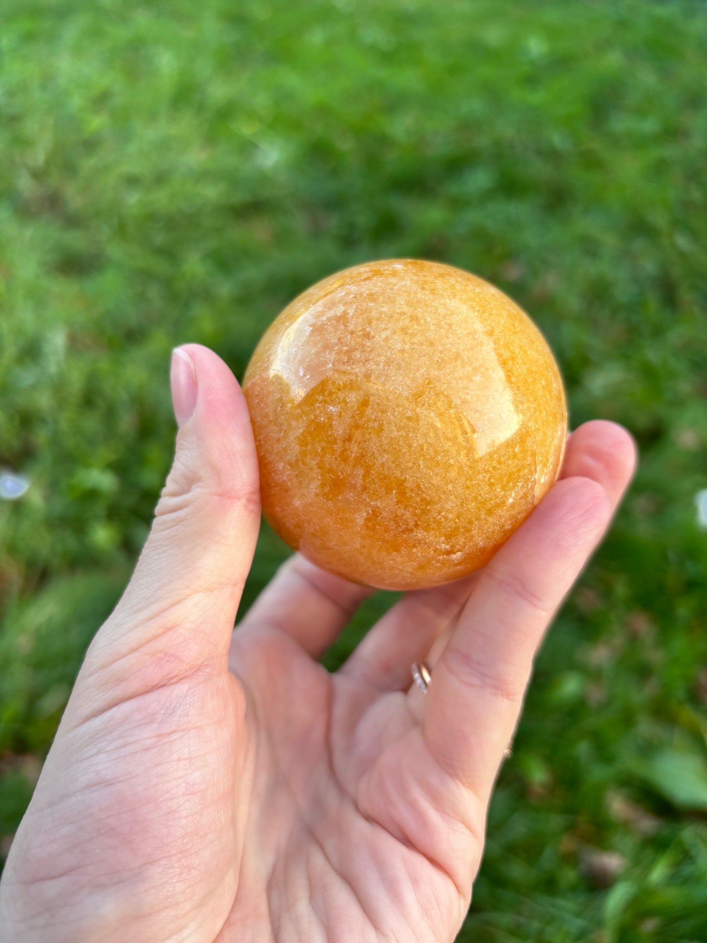Yellow Calcite sphere