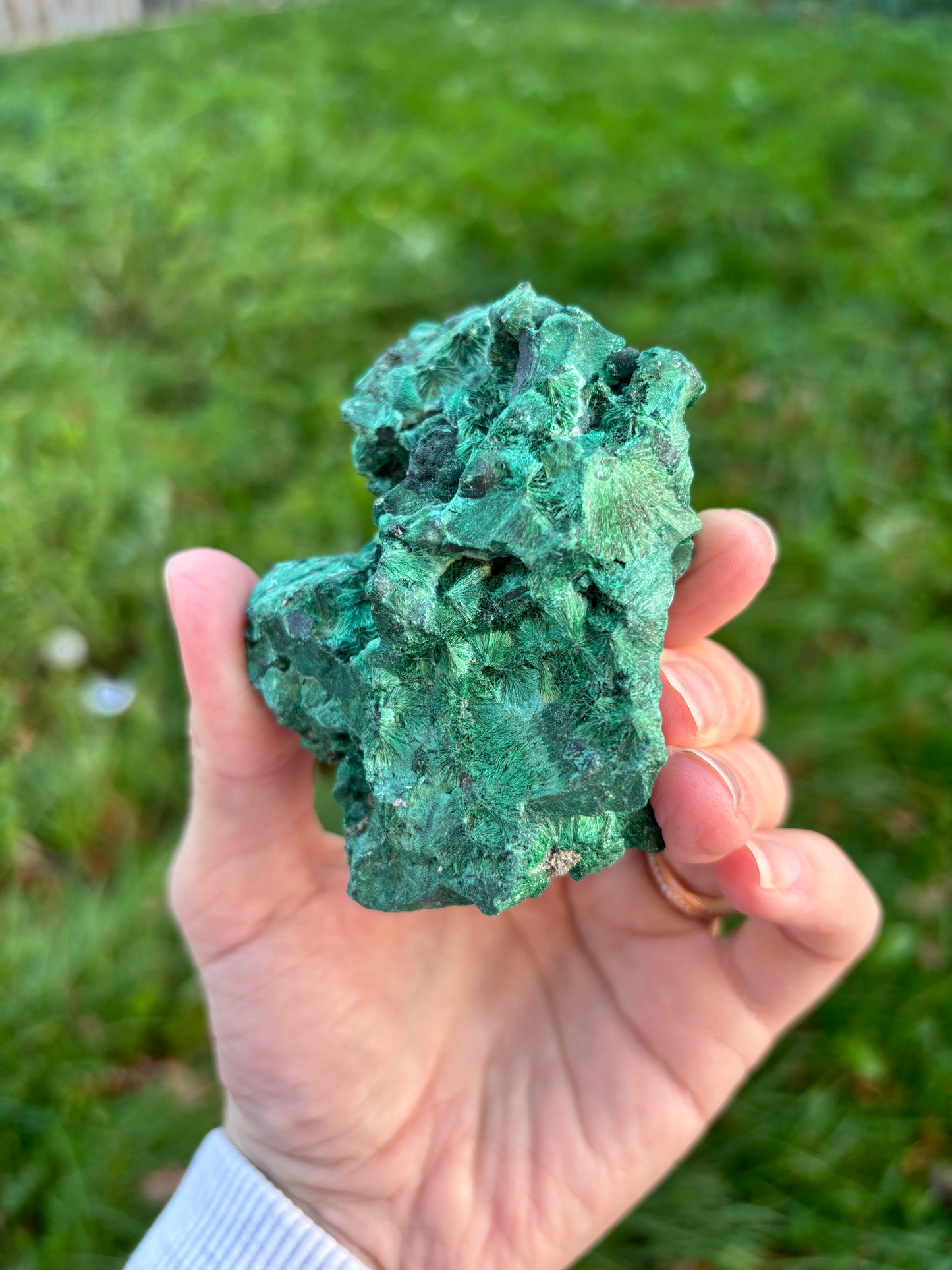 Fibrous Malachite Freeform
