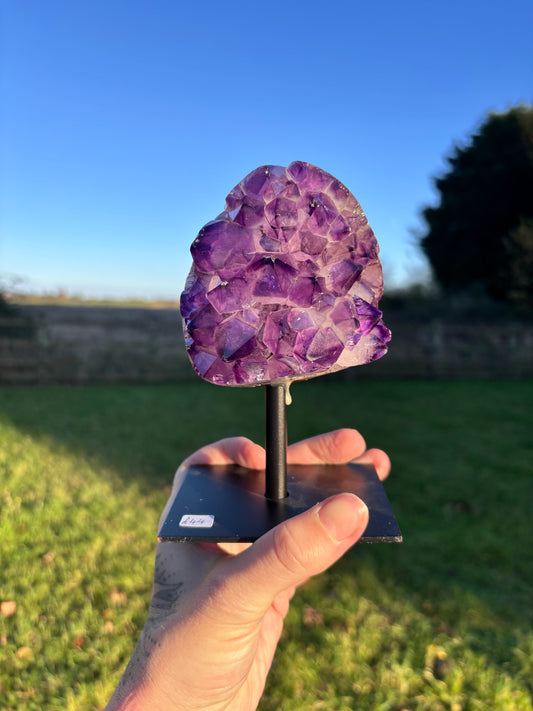 Amethyst on stand