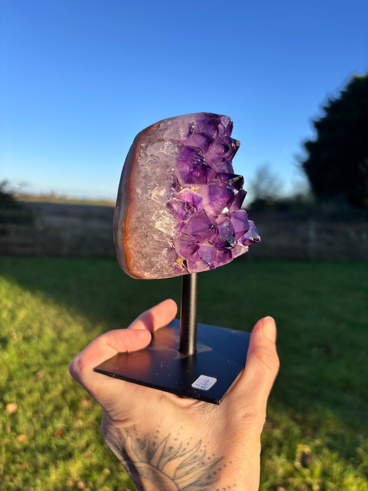 Amethyst on stand