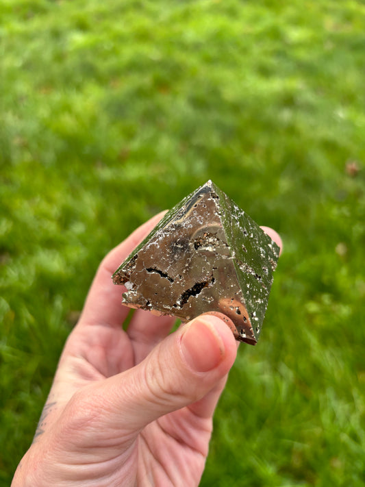 Pyrite pyramid