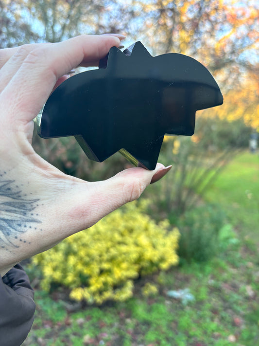 Black obsidian bat